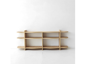 Console en bois " Flusso " - 170 x 65 x 30 cm - Chêne Saphir