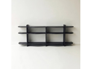Console en bois " Flusso " - 170 x 65 x 30 cm - Noir