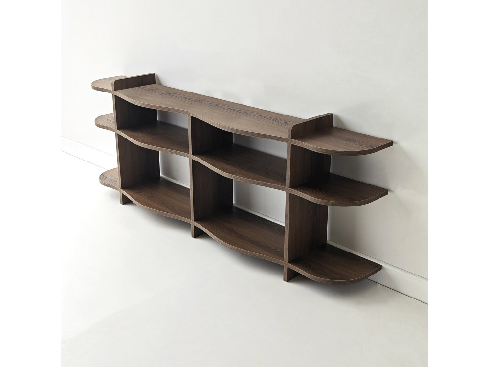 Console en bois " Flusso " - 170 x 65 x 30 cm - Noyer