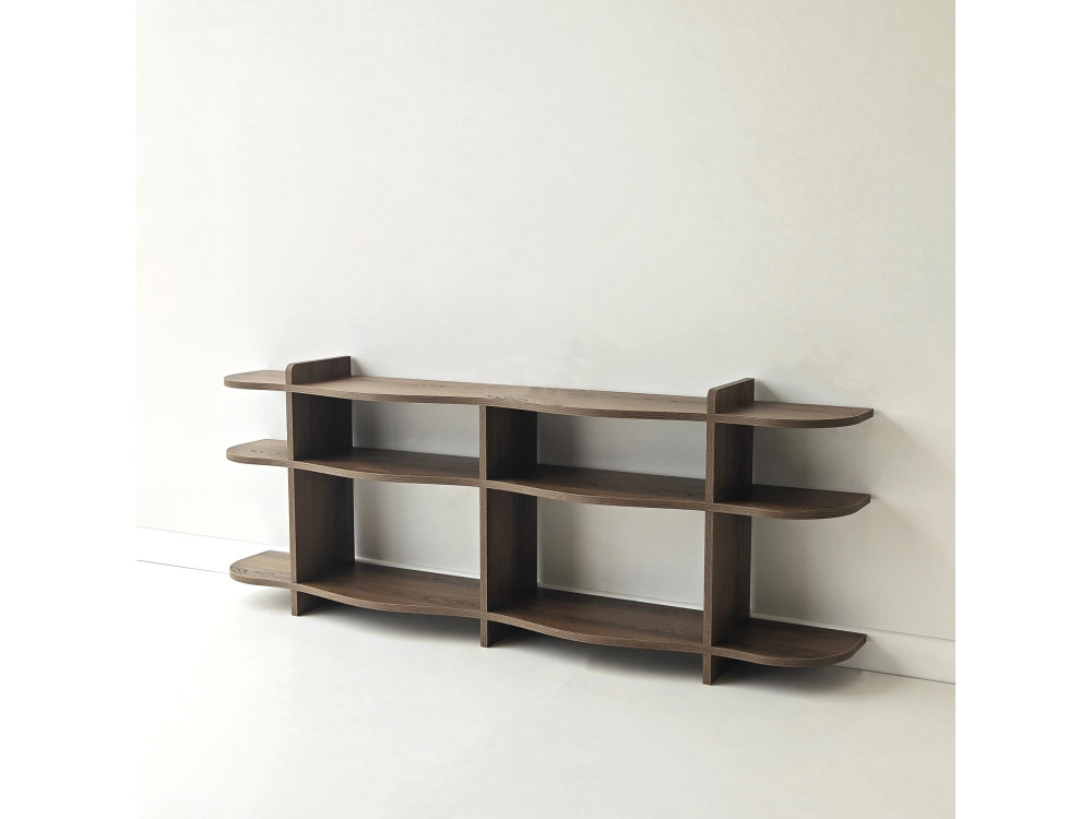 Console en bois " Flusso " - 170 x 65 x 30 cm - Noyer