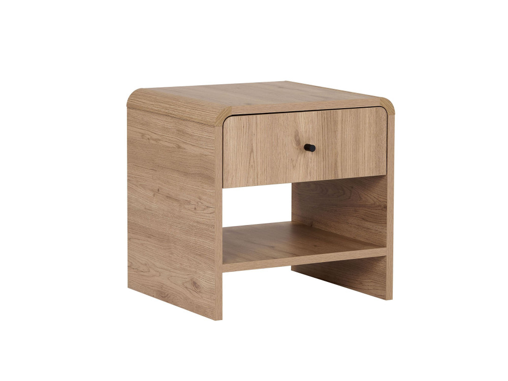 Table de Chevet en bois " Parila " - 45 x 45 x 40 cm - Chêne Sepet