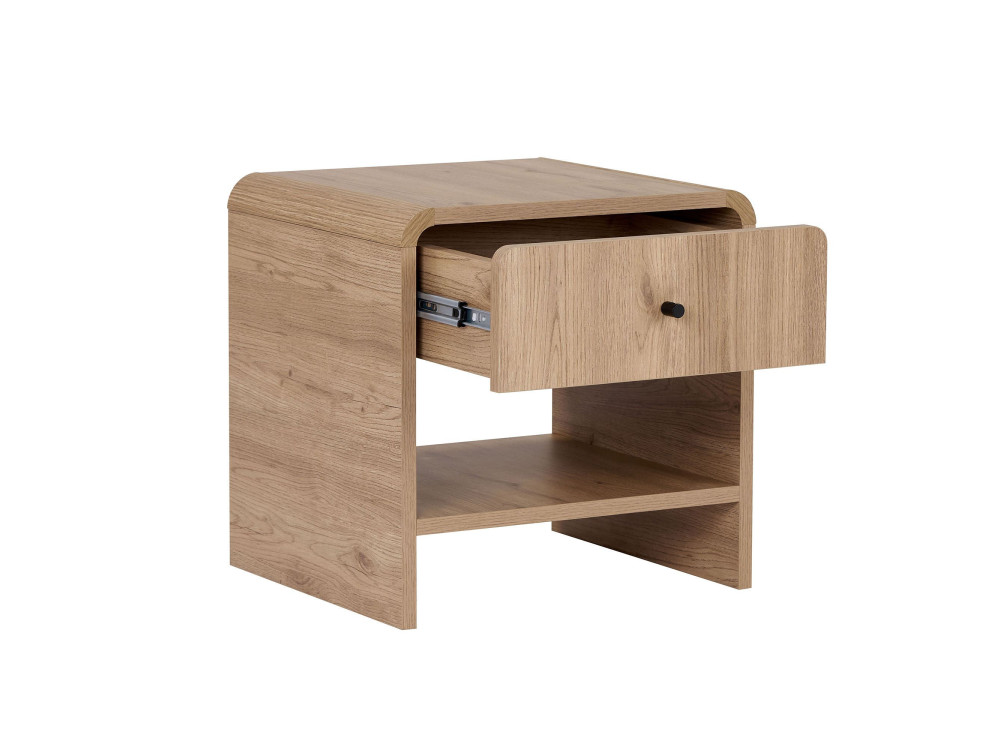Table de Chevet en bois " Parila " - 45 x 45 x 40 cm - Chêne Sepet