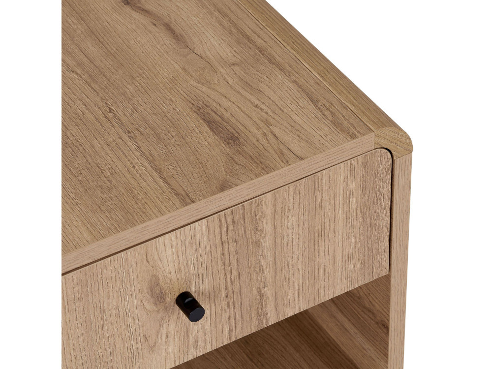 Table de Chevet en bois " Parila " - 45 x 45 x 40 cm - Chêne Sepet