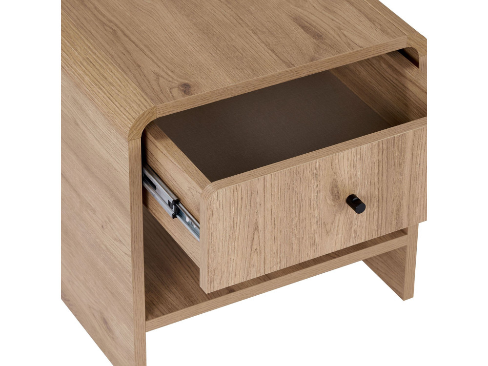 Table de Chevet en bois " Parila " - 45 x 45 x 40 cm - Chêne Sepet