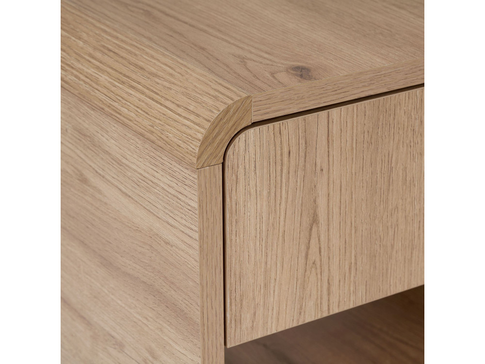 Table de Chevet en bois " Parila " - 45 x 45 x 40 cm - Chêne Sepet