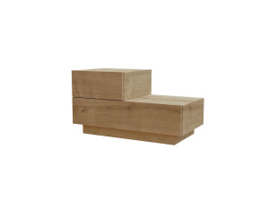 Table de Chevet en bois " Kayra " - 70 x 35 x 38,3 cm - Chêne Saphir