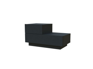 Table de Chevet en bois " Kayra " - 70 x 35 x 38,3 cm - Anthracite