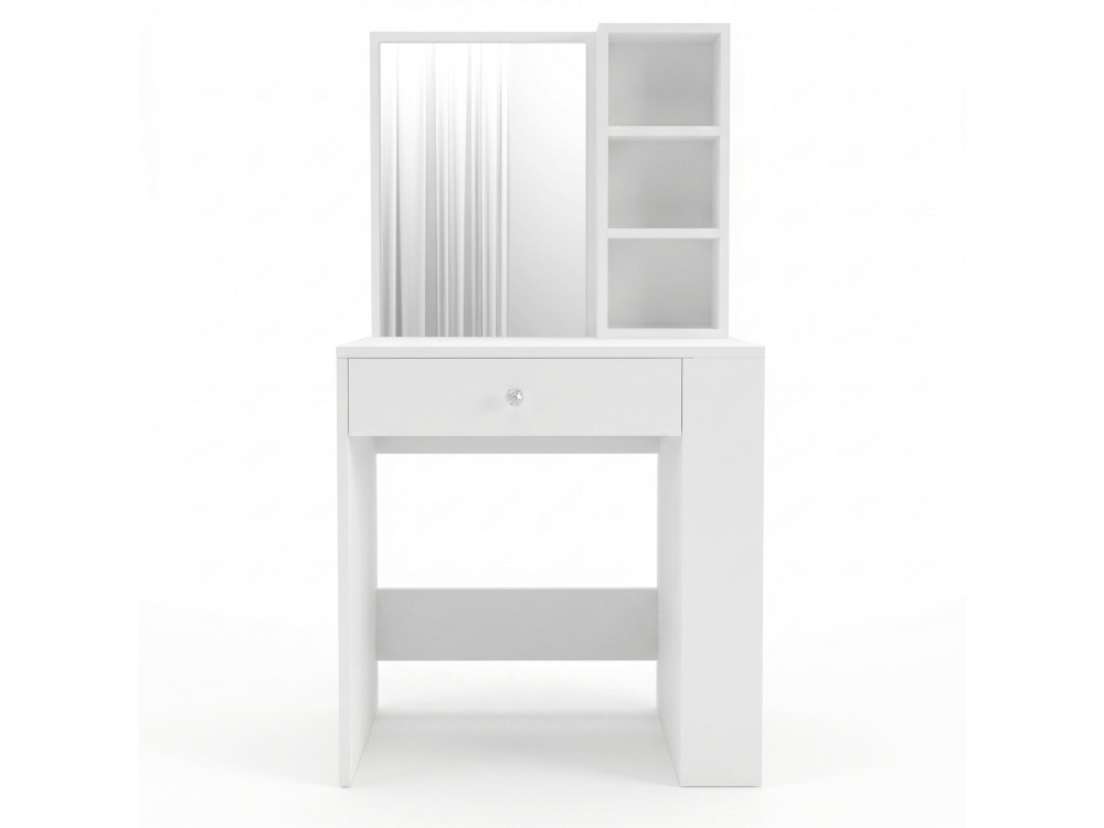 Coiffeuse en bois " Monroe " - 69,4 x 135 x 40 cm - Blanc