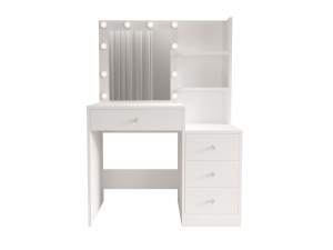 Coiffeuse en bois " Monroe " - 69,4 x 135 x 40 cm - Blanc