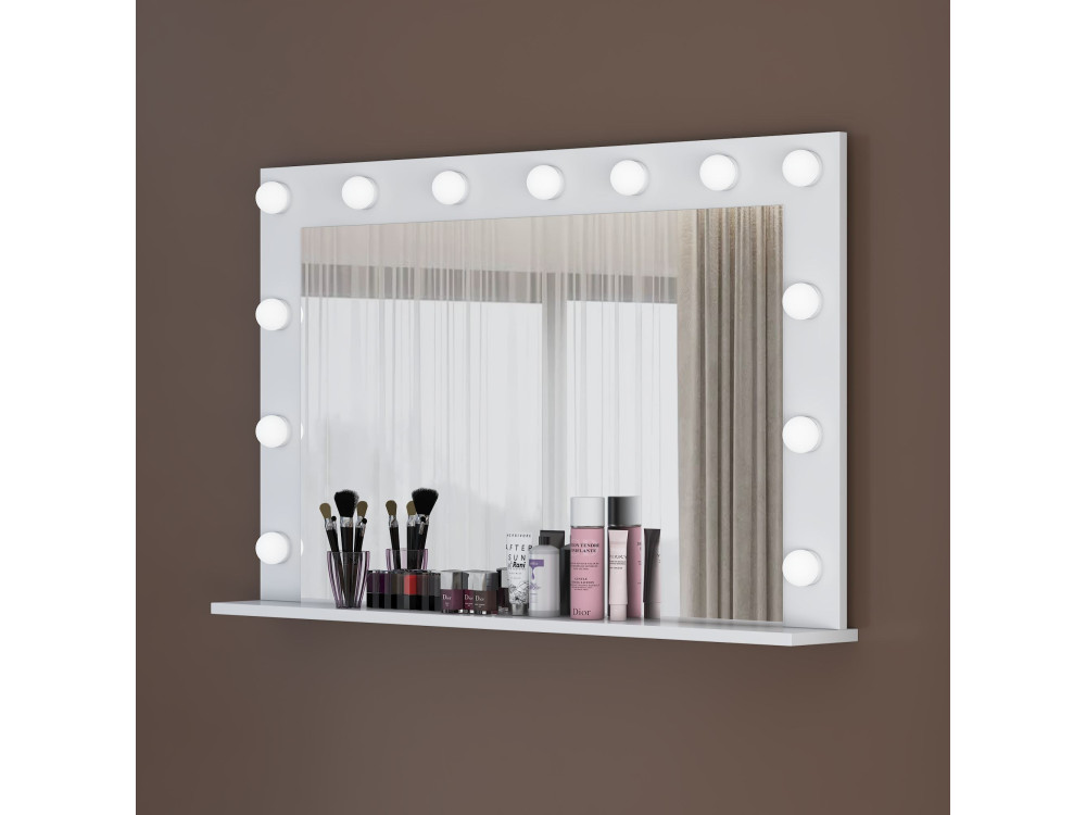 Coiffeuse en bois " EF110 " - 120 x 71,8 x 15 cm - Blanc
