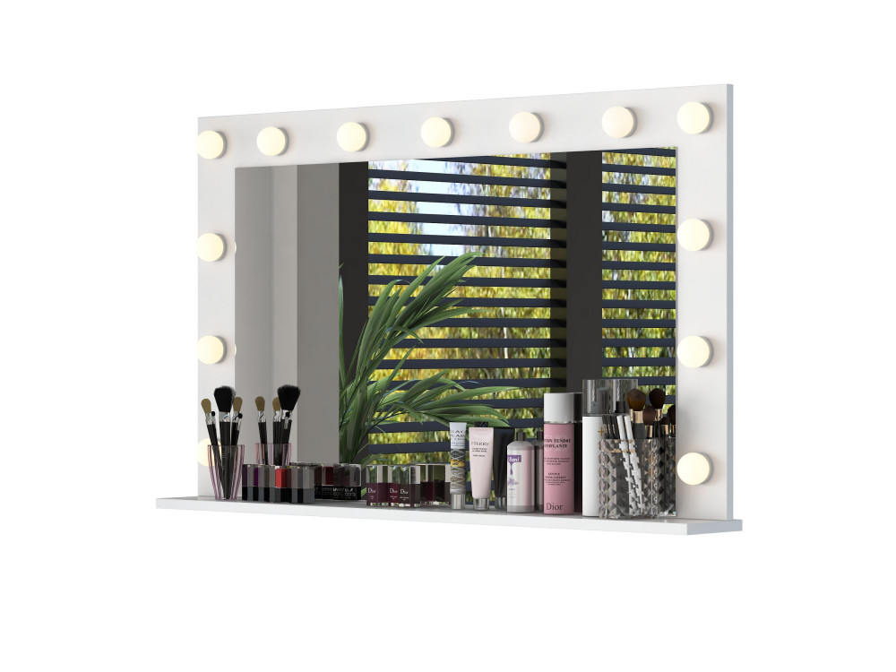 Coiffeuse en bois " EF111 " - 120 x 71,8 x 15 cm - Blanc