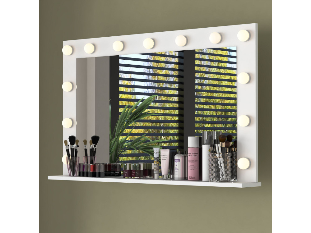 Coiffeuse en bois " EF111 " - 120 x 71,8 x 15 cm - Blanc