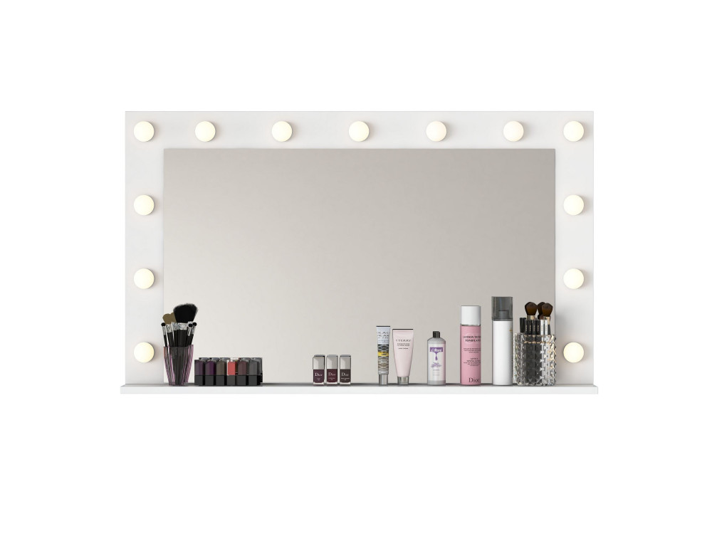 Coiffeuse en bois " EF111 " - 120 x 71,8 x 15 cm - Blanc