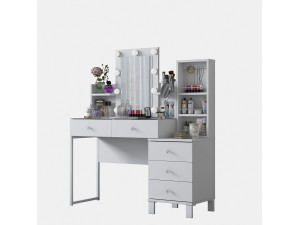 Coiffeuse en bois " BJ153 " - 120 x 136,8 x 40 cm - Blanc