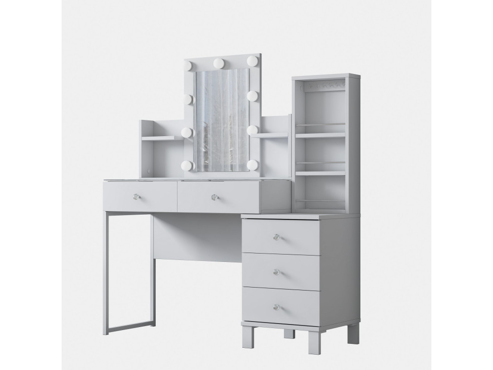 Coiffeuse en bois " BJ153 " - 120 x 136,8 x 40 cm - Blanc