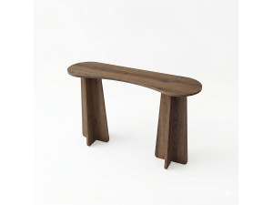 Commode en bois " Zen " - 120 x 75 x 35 cm - Noyer