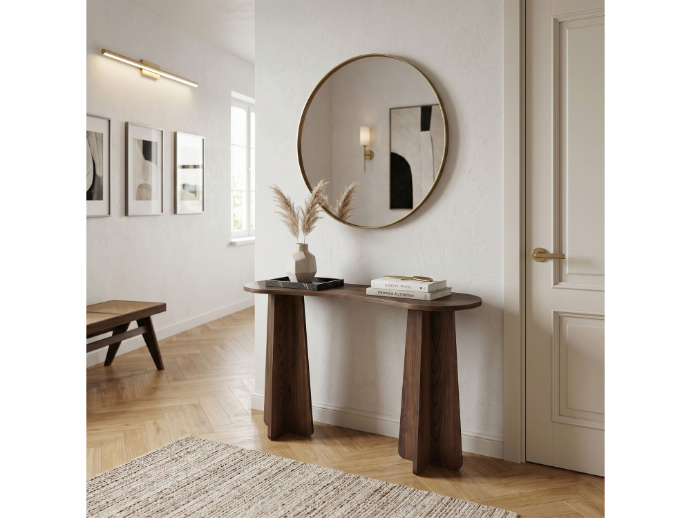 Commode en bois " Zen " - 120 x 75 x 35 cm - Noyer
