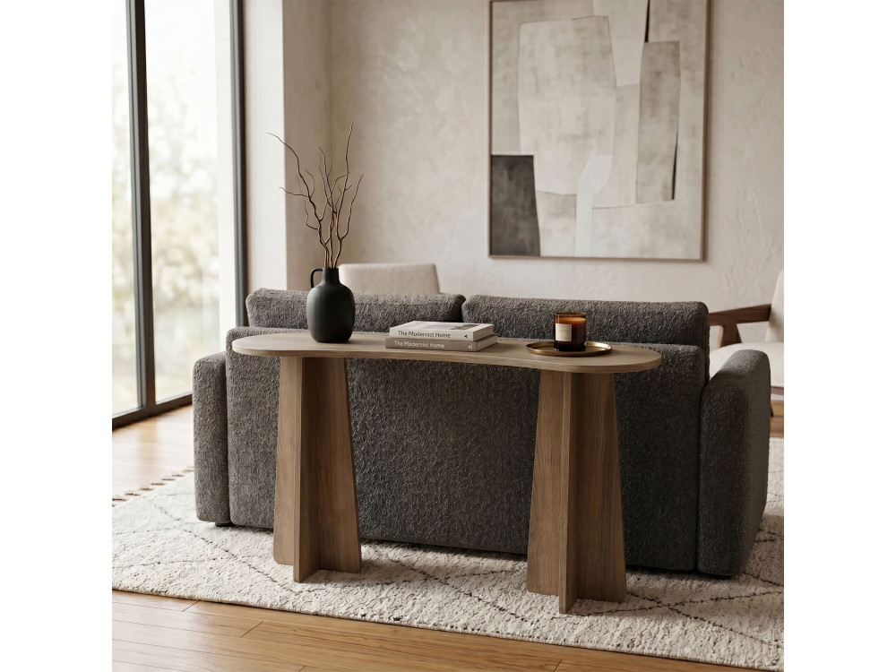 Commode en bois " Zen " - 120 x 75 x 35 cm - Noyer