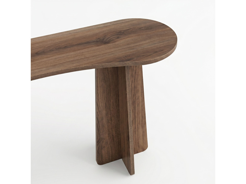 Commode en bois " Zen " - 120 x 75 x 35 cm - Noyer