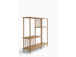 Bibliothèque en bois " Peka220 " - 85 x 106 x 30 cm - Chêne Saphir