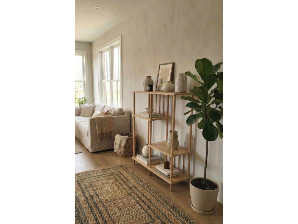 Bibliothèque en bois " Peka220 " - 85 x 106 x 30 cm - Chêne Saphir