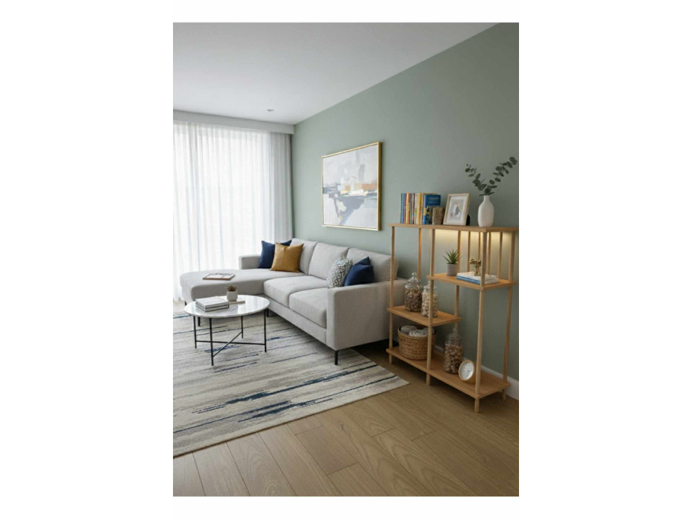 Bibliothèque en bois " Peka220 " - 85 x 106 x 30 cm - Chêne Saphir