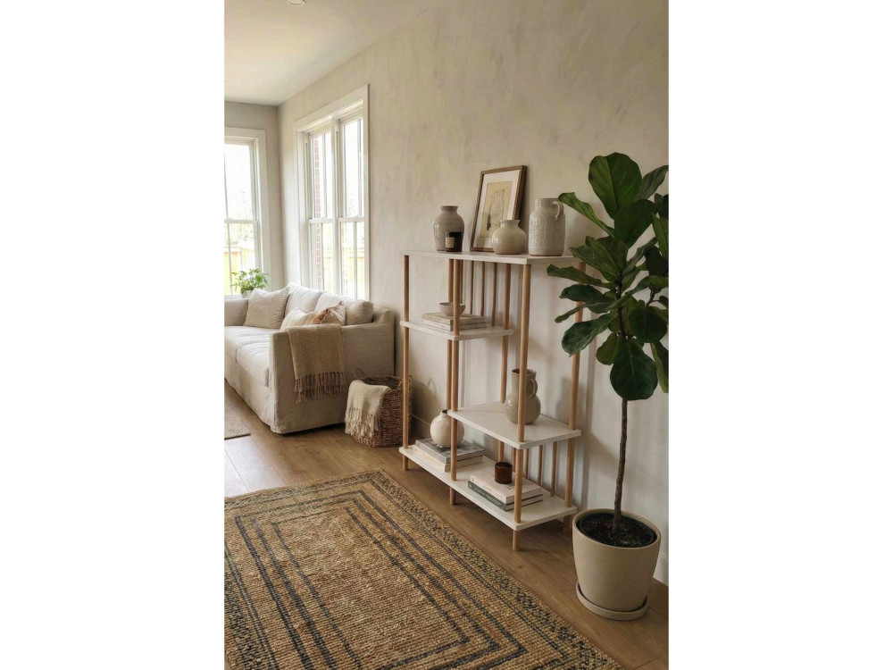 Bibliothèque en bois " Peka220 " - 85 x 106 x 30 cm - Blanc