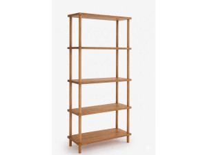 Bibliothèque en bois " Pk261 " - 60 x 136 x 25 cm - Pin