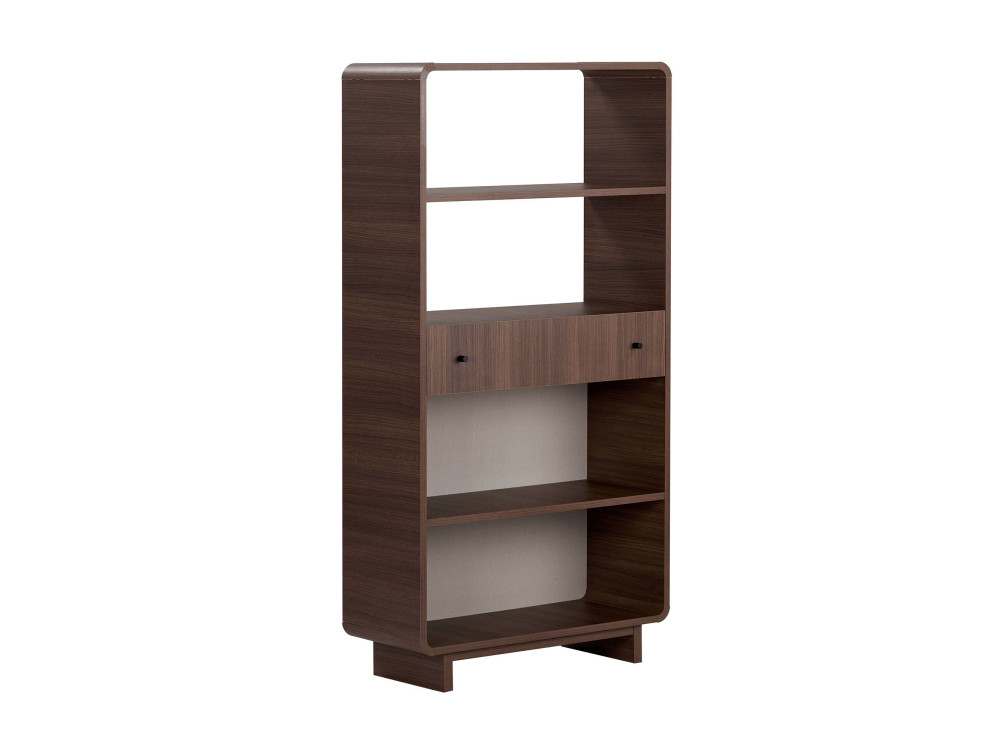 Bibliothèque en bois " Senza " - 78 x 153 x 34 cm - Noyer