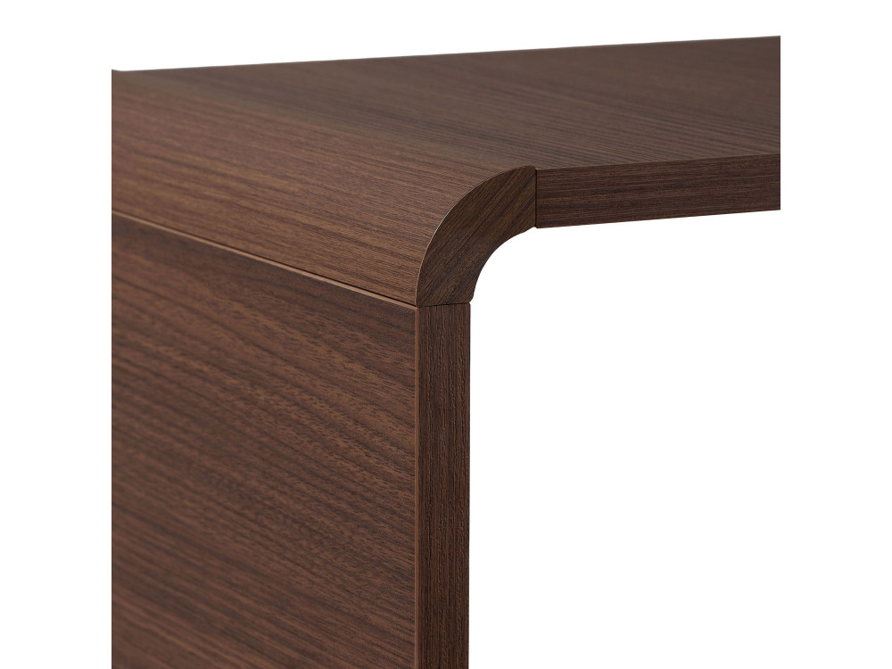Bibliothèque en bois " Senza " - 78 x 153 x 34 cm - Noyer