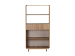 Bibliothèque en bois " Senza " - 78 x 153 x 34 cm - Chêne