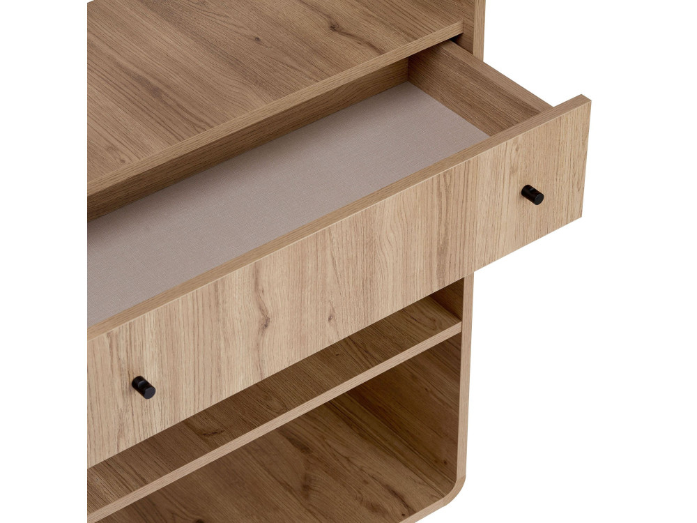 Bibliothèque en bois " Senza " - 78 x 153 x 34 cm - Chêne
