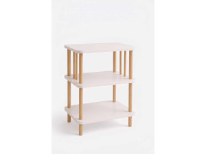 Table d'Appoint en bois " pk257 " - 40 x 75 x 30 cm - Blanc