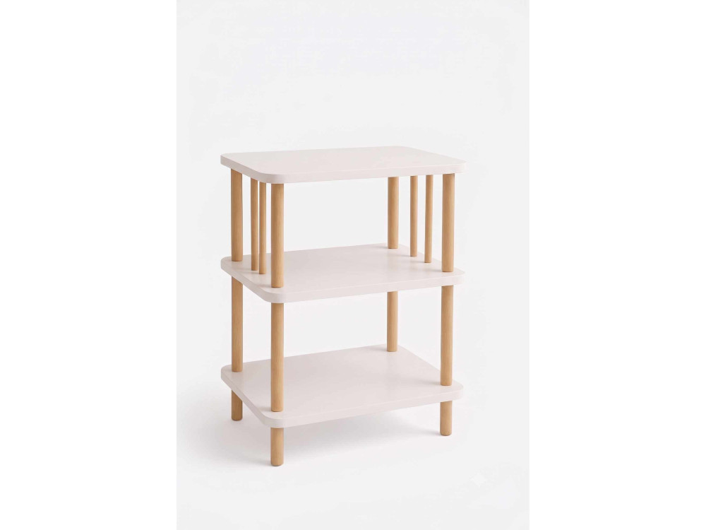 Table d'Appoint en bois " pk257 " - 40 x 75 x 30 cm - Blanc