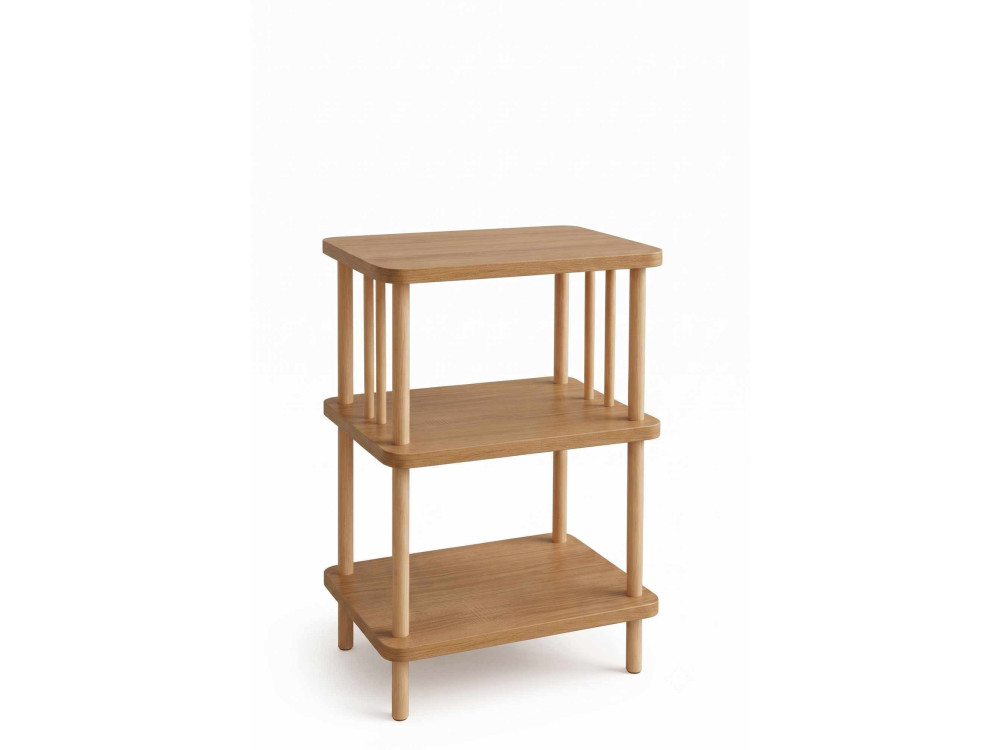 Table d'Appoint en bois " pk257 " - 40 x 75 x 30 cm - Chêne Saphir