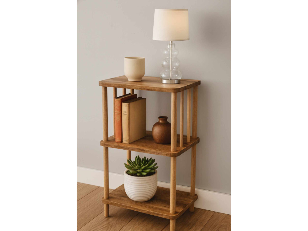 Table d'Appoint en bois " pk257 " - 40 x 75 x 30 cm - Pin