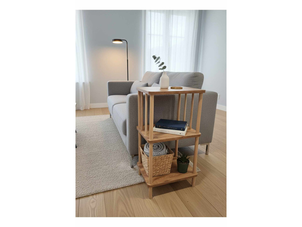 Table d'Appoint en bois " pk257 " - 40 x 75 x 30 cm - Pin