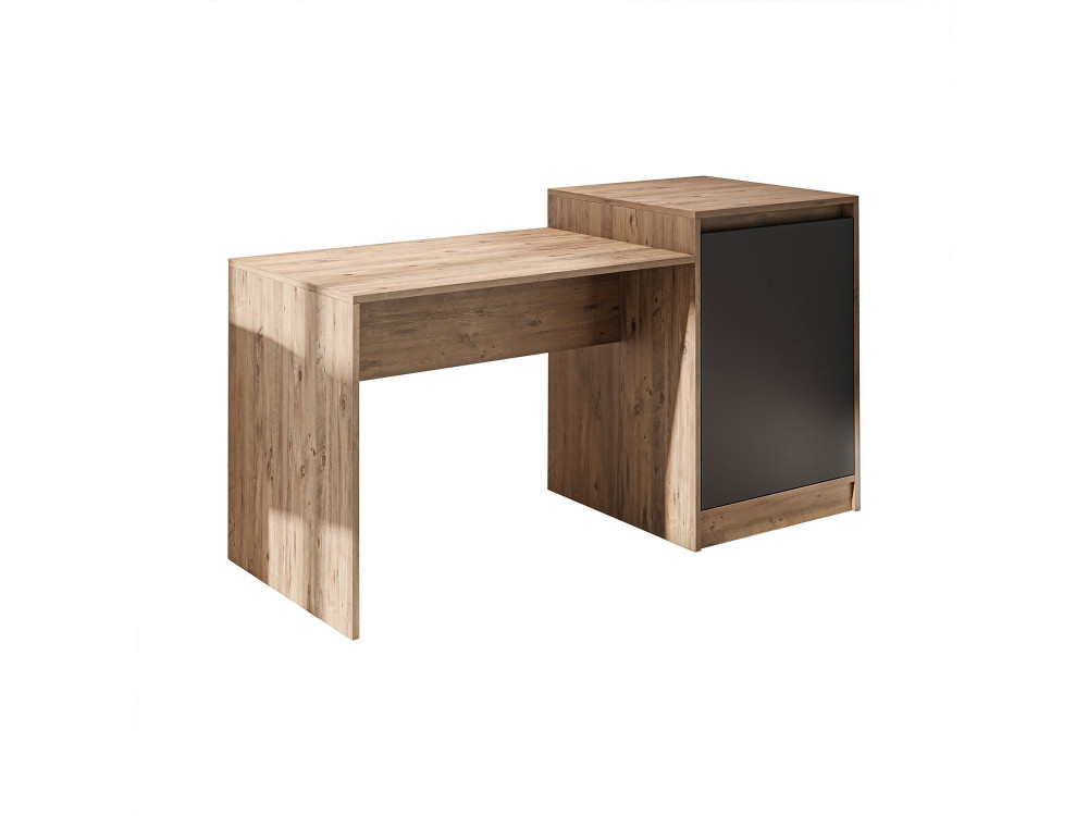 Table de Cuisine en bois " 2787 " - 160 x 85 x 60 cm - Pin Atlantique / Anthracite
