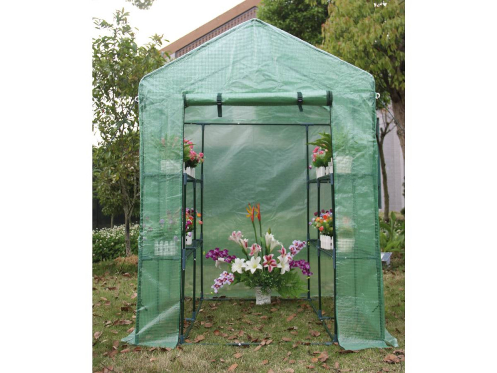 SERRE TOMATE PETUNIA- 2.04M² - 1.43 X 1.43 X 1.95