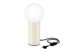 Lampe de table en métal "Polo" - 15 x 15 x 35 cm - Beige