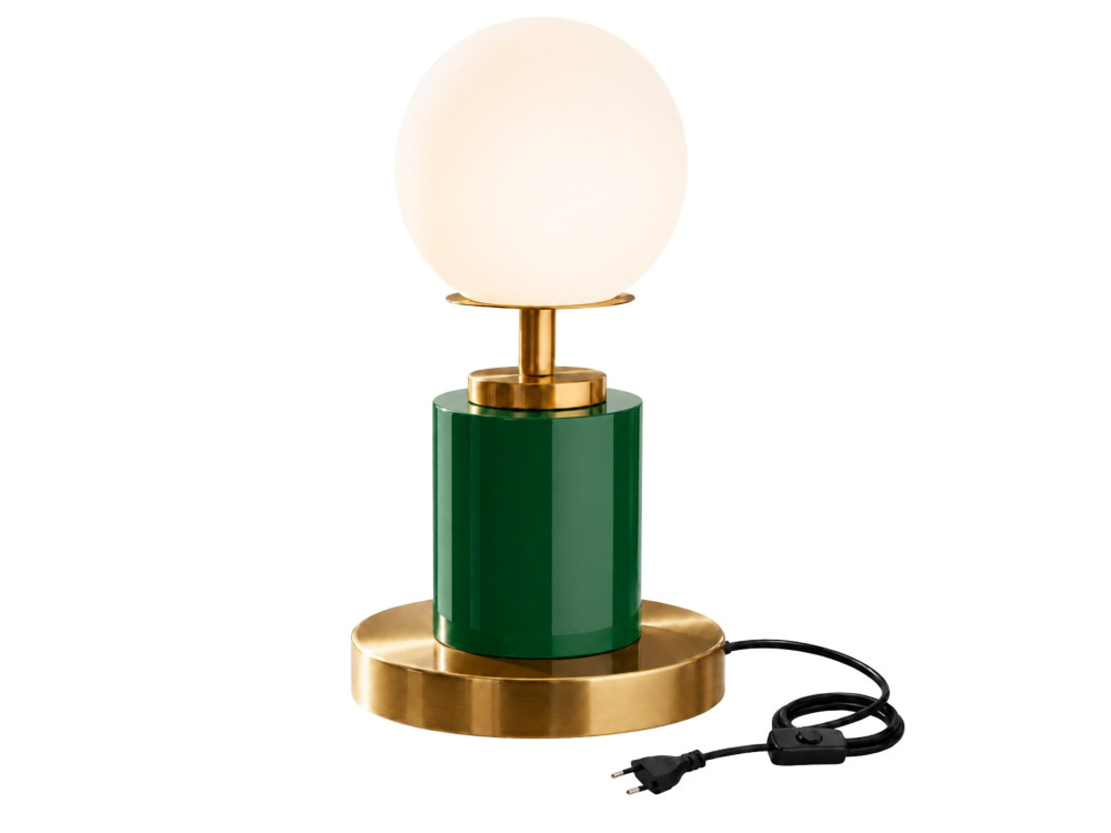 Lampe de table en métal "Moira" - 17 x 17 x 34 cm - Vert