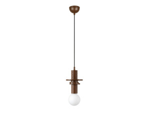 Lampe suspendue en bois "Rotas" - 13 x 13 x 113 cm - Marron