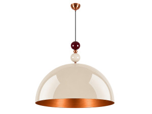 Lampe suspendue en métal "Bubble" - 60 x 60 cm - Beige