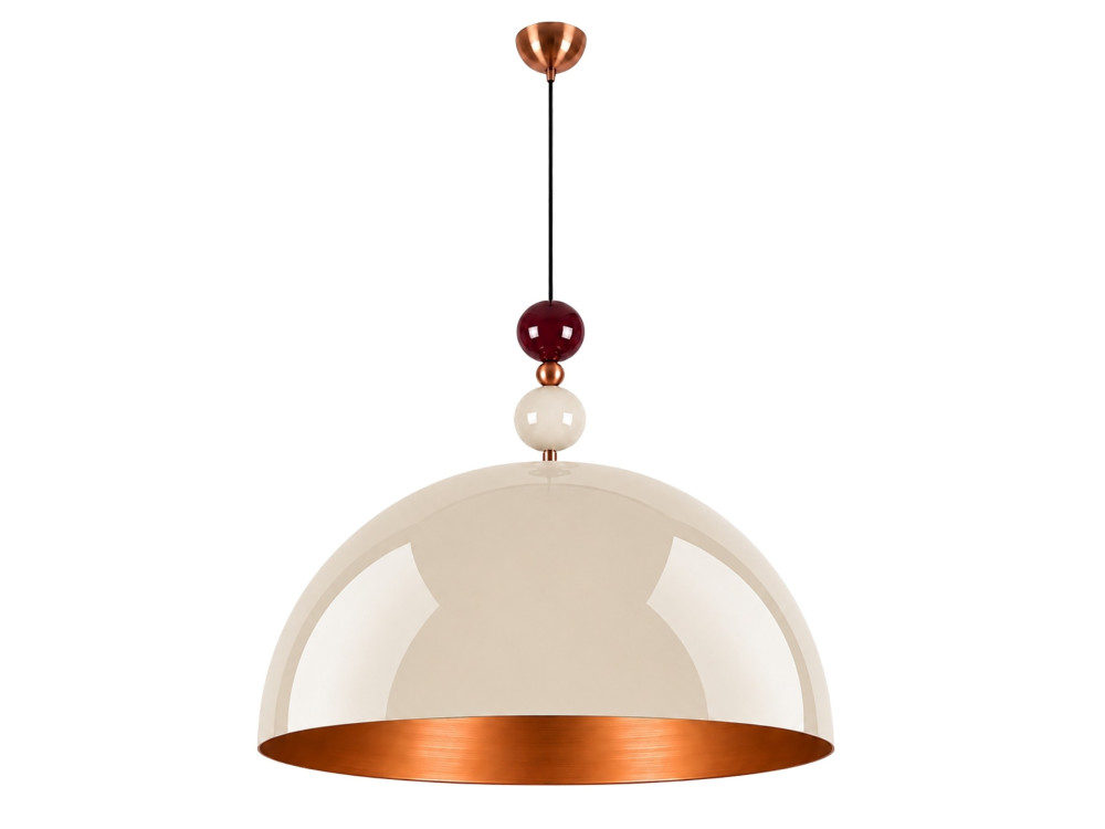 Lampe suspendue en métal "Bubble" - 60 x 60 cm - Beige