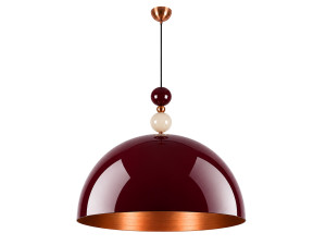 Lampe suspendue en métal "Bubble" - 60 x 60 cm - Bordeaux