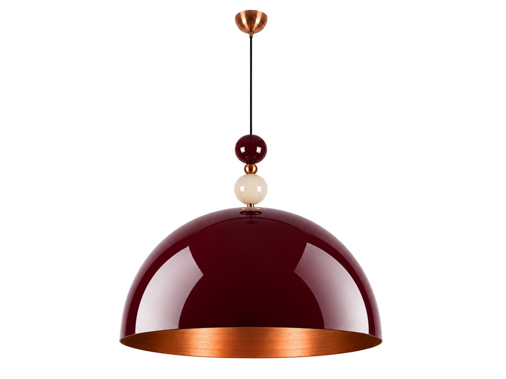Lampe suspendue en métal "Bubble" - 60 x 60 cm - Bordeaux