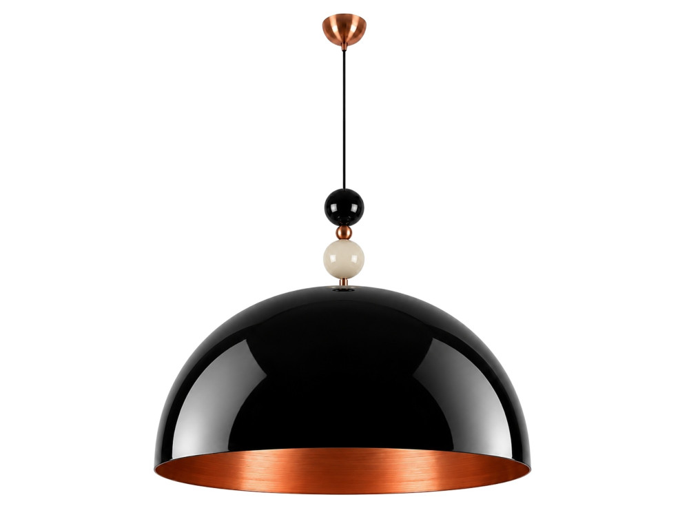 Lampe suspendue en métal "Bubble" - 60 x 60 cm - Noir