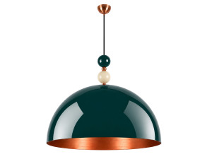 Lampe suspendue en métal "Bubble" - 60 x 60 cm - Vert Foncé