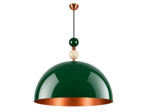 Lampe suspendue en métal "Bubble" - 60 x 60 cm - Vert Foncé
