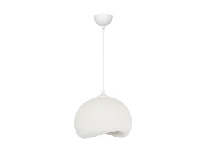 Lampe suspendue en métal "Yontu" - 34 x 29 x 120 cm - Blanc